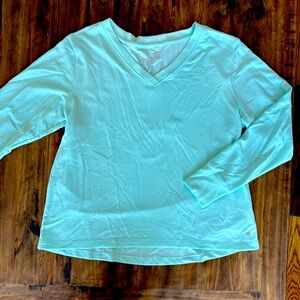 Mint green athletic shirt